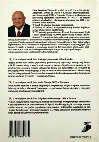 Organizacja wewnętrzna Senatu. Studium prawno-ustrojowe - Piotr Benedykt Zientarski [KSIĄŻKA]