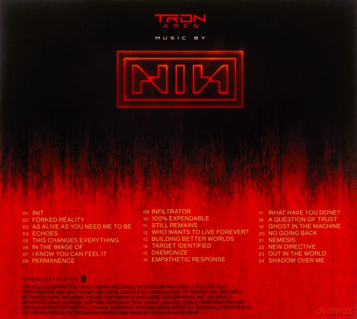 Tron: Ares soundtrack (Nine Inch Nails) [CD]