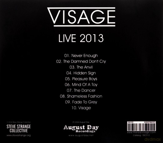 Visage: Live 2013 [CD]