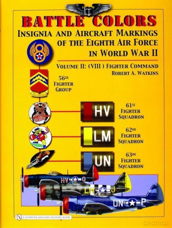 Battle Colors: Insignia and Aircraft Markings of the 8th Air Force in World War II - Robert A. Watkins [KSIĄŻKA]