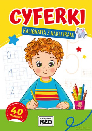 Cyferki. Kaligrafia z naklejkami [KSIĄŻKA]