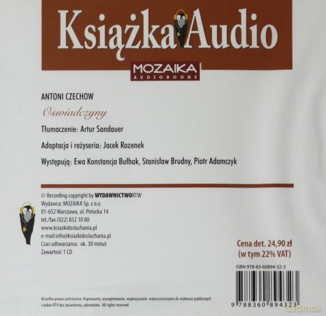 Oświadczyny. CD Audio - Antoni Czechow [Audiobook]