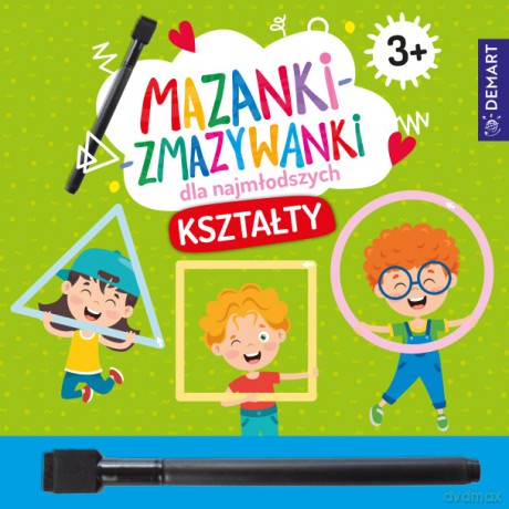 Mazanki-zmazywanki dla najmłodszych. Kształty - Anna Borchard [KSIĄŻKA]