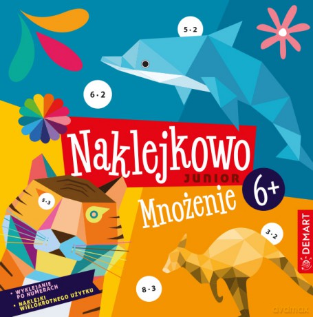 Naklejkowo Junior. Mnożenie 6+ - Anna Borchard [KSIĄŻKA]