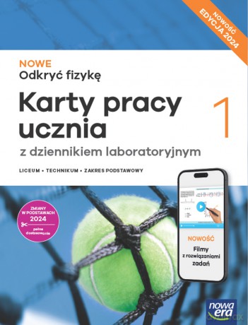 Nowa Fizyka Odkryć fizykę karty pracy 1 liceum i technikum zakres podstawowy EDYCJA 2025 - Marcin Braun, Śliwa Weronika, Piotrowski Bartłomiej [KSIĄŻKA]
