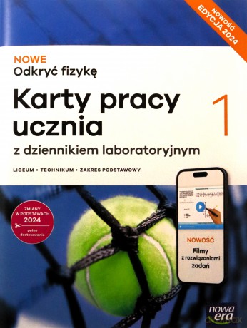 Nowa Fizyka Odkryć fizykę karty pracy 1 liceum i technikum zakres podstawowy EDYCJA 2025 - Marcin Braun, Śliwa Weronika, Piotrowski Bartłomiej [KSIĄŻKA]