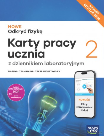 Nowa Fizyka Odkryć Fizykę karty pracy 2 liceum i technikum zakres podstawowy EDYCJA 2025 - Bartłomiej Piotrowski [KSIĄŻKA]