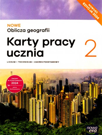 Nowa Geografia Oblicza geografii karty pracy 2 liceum i technikum zakres podstawowy EDYCJA 2025 - Maciążek Katarzyna [KSIĄŻKA]