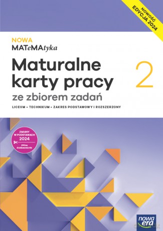 Nowa Matematyka 2 maturalne karty pracy zakres rozszerzony EDYCJA 2025 - Karolina Wej, Dorota Ponczek [KSIĄŻKA]