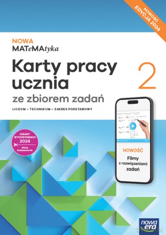 Nowa Matematyka karty pracy ze zbiorem zadań 2 zakres podstawowy EDYCJA 2025 - Karolina Wej, Dorota Ponczek [KSIĄŻKA]