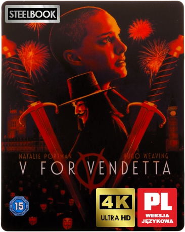 V jak Vendetta (steelbook) [Blu-Ray 4K]+[Blu-Ray]