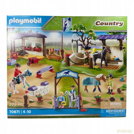 PLAYMOBIL Turniej jeździecki z myjnią dla koni (70871) [KLOCKI]
