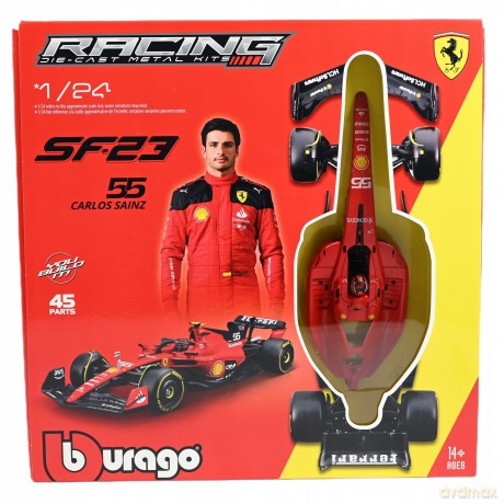 Bburago Bolid F1 Ferrari Sf-23 Carlos Sainz 1:24 Bburago Model Do Złożenia