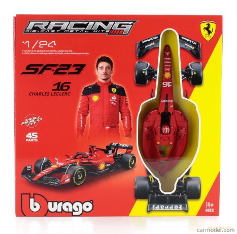 Bburago Bolid F1 Ferrari Sf-23 Charles Leclerc 1:24 Bburago Do Złożenia