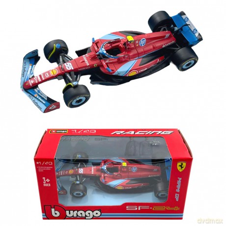 Bburago Model Bolid F1 Ferrari Sf-24 Gp Miami 2024 Carlos Sainz 1:43
