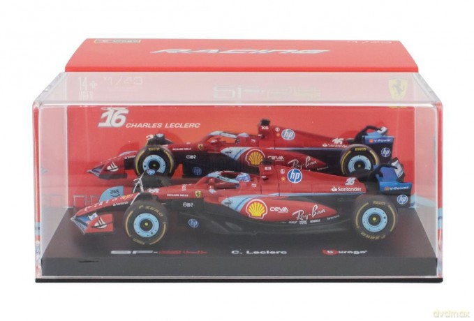 Bburago Model Bolid F1 Ferrari Sf-24 Gp Miami 2024 Charles Leclerc 1:43
