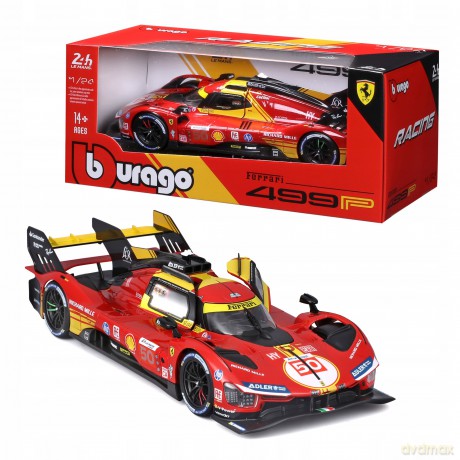 Bburago Model Ferrari Racing 499P 1:24