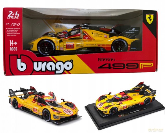 Bburago Model Ferrari Racing 499P 1:24