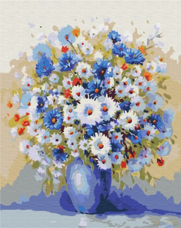 Malowanie po numerach BRUSHME 40x50 cm Bukiet polnych kwiatów