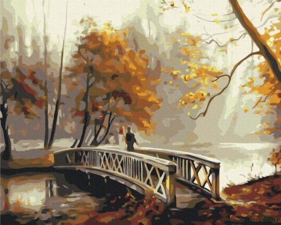Malowanie po numerach BRUSHME40x50 cm Jesienna Mgła