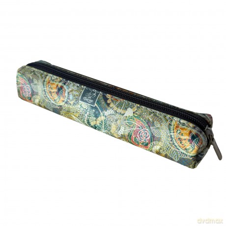 Piórnik mini prostokąt Paisley Gold