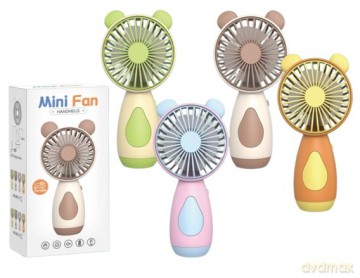Wiatraczek mini usb kolorowe uszka 1szt.mix