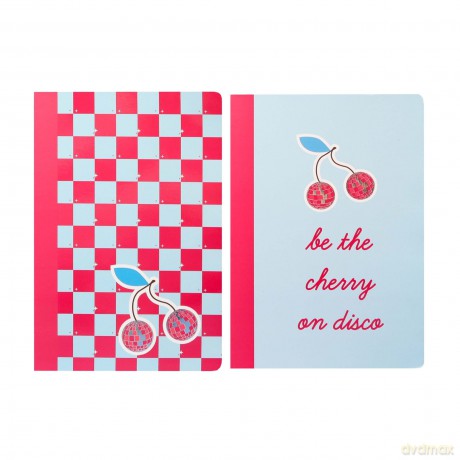 Zeszyt A4 48 kartek 90g w kratkę CHERRY DISCO