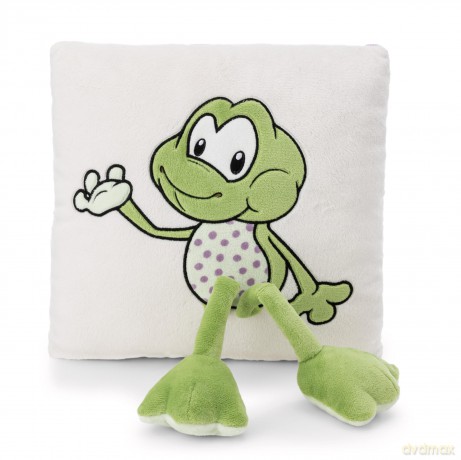 NICI Cushion frog Fridolin Frog square 30x30cm