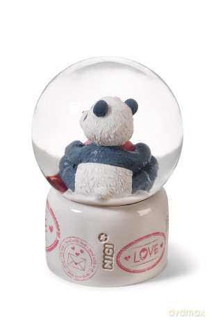 NICI Glitter globe Love panda 6.5cm 8pcs in display