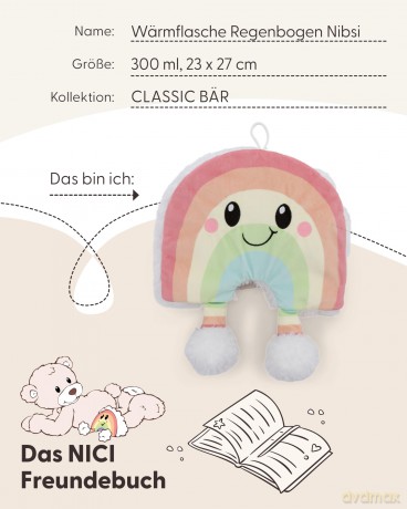 NICI Termofor Tęcza Nibsi 350ml 23x27cm