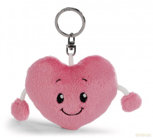 NICI wieszak/brelok na klucze Love różowe serduszko 8cm