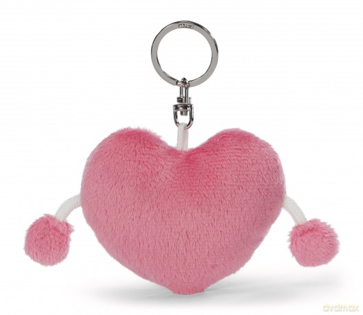 NICI wieszak/brelok na klucze Love różowe serduszko 8cm