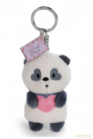 NICI wieszak/brelok na klucze Love panda 8cm z metalowym wisiorkiem