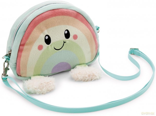NICI Pouch with handle rainbow Nibsi 2in1 17,5x14x5cm figurative