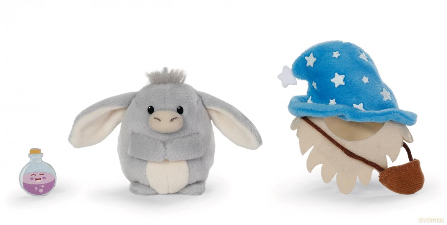 NICI mymochi przytulanka Osiołek Earls z kostiumem czarodzieja i eliksirem 8cm z zawieszką