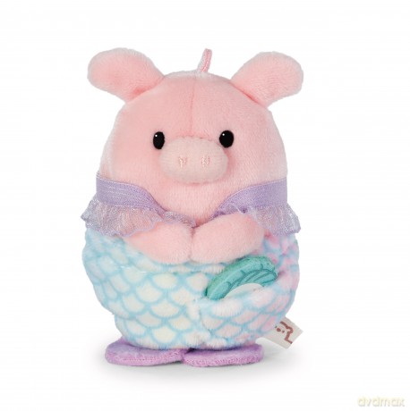 NICI mymochi przytulanka Świnka Onk z kostiumem syrenki i muszelką 8cm z zawieszką