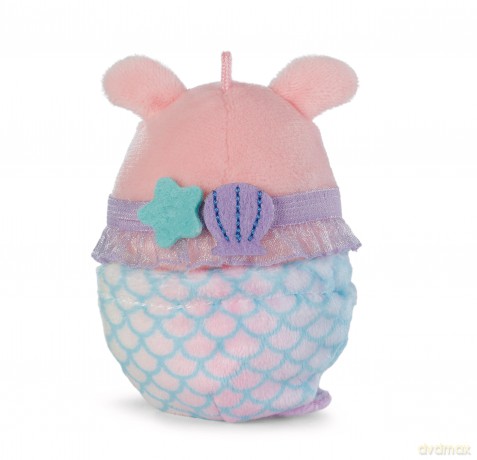 NICI mymochi przytulanka Świnka Onk z kostiumem syrenki i muszelką 8cm z zawieszką