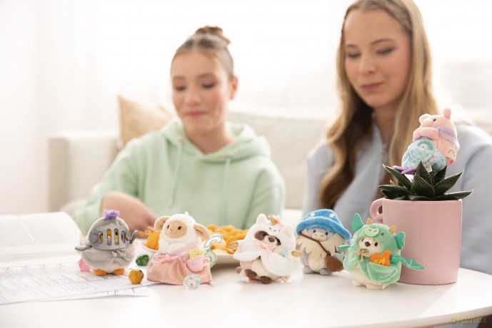 NICI mymochi przytulanka Świnka Onk z kostiumem syrenki i muszelką 8cm z zawieszką