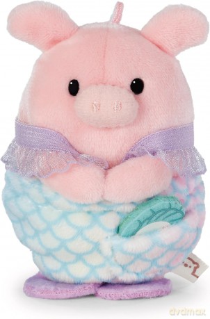 NICI mymochi przytulanka Świnka Onk z kostiumem syrenki i muszelką 8cm z zawieszką