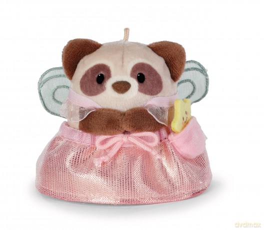 NICI mymochi przytulanka szop Rakuma z kostiumem wróżki i różdżką 8cm z zawieszką