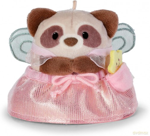 NICI mymochi przytulanka szop Rakuma z kostiumem wróżki i różdżką 8cm z zawieszką