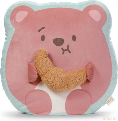 NICI Przytulanka/poduszka miś Nomo z croissantem 35x33x12cm