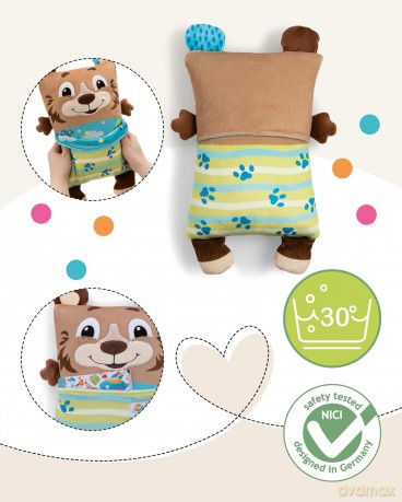 NICI Przytulanka miś z funkcją dwustronną 30x20cm