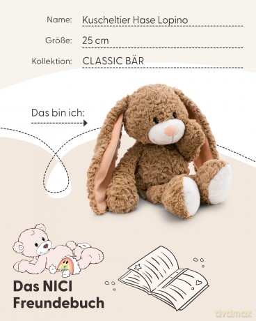 NICI Przytulanka królik Lopino 25cm