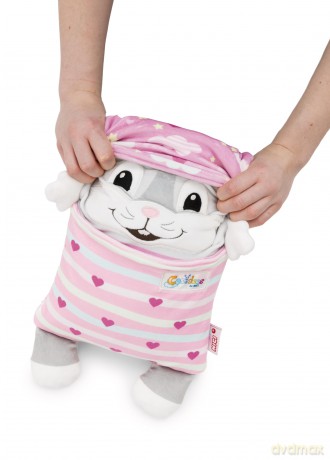 NICI Przytulanka króliczek z funkcją dwustronną 30x20cm
