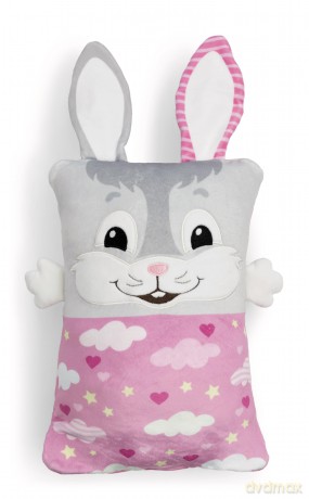NICI Przytulanka króliczek z funkcją dwustronną 30x20cm
