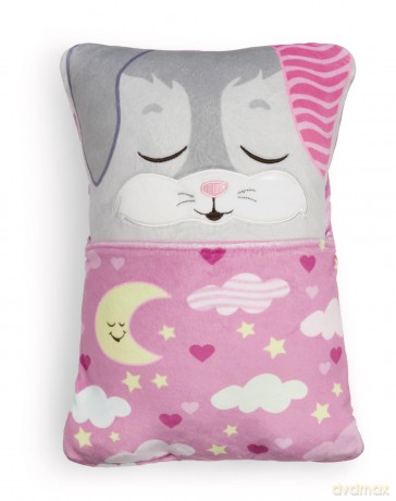 NICI Przytulanka króliczek z funkcją dwustronną 30x20cm