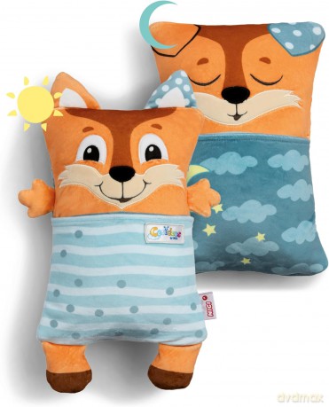 NICI Przytulanka lisek z funkcją dwustronną 30x20cm