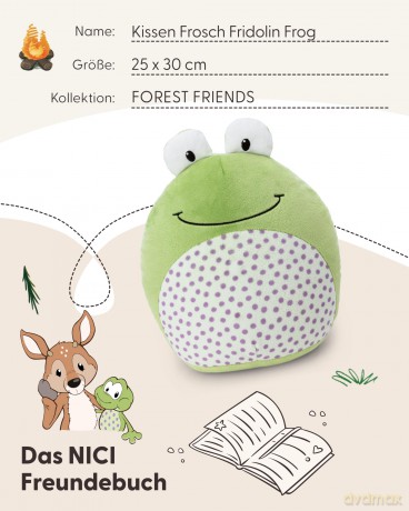 NICI przytulanka żaba Fridolin Frog 25x30cm