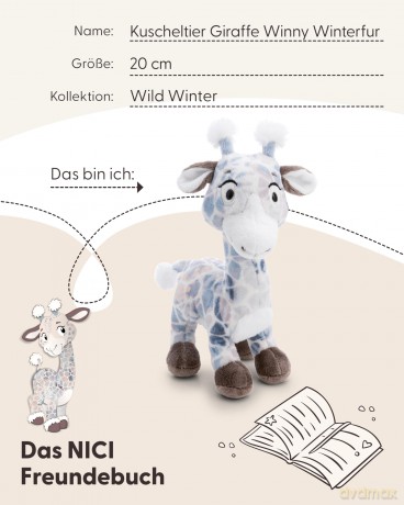 NICI przytulanka żyrafa Winny Winterfur 20cm